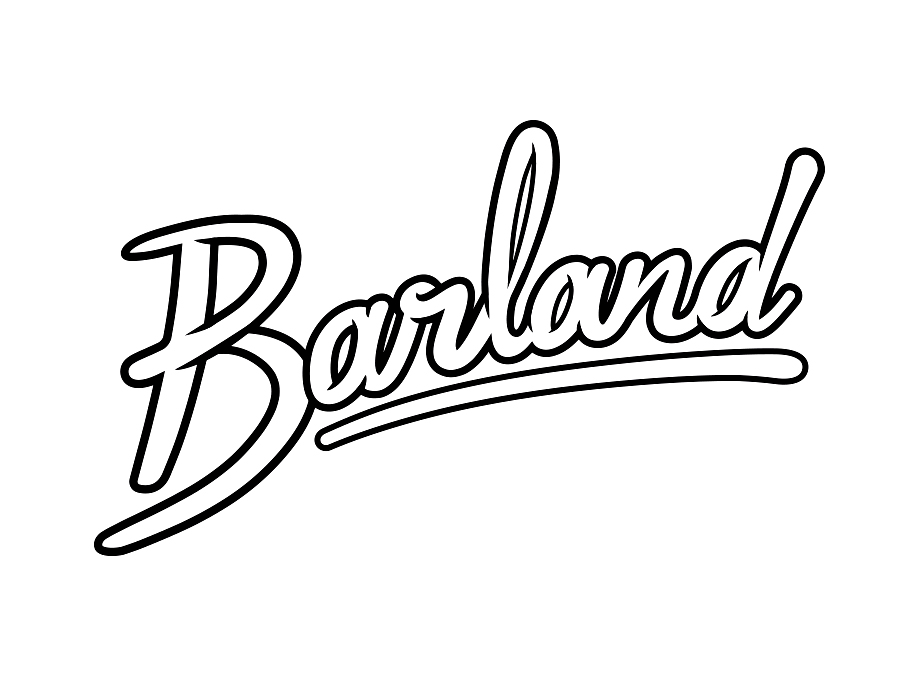 Barland logo surf graphisme typographie pierre jeanneau